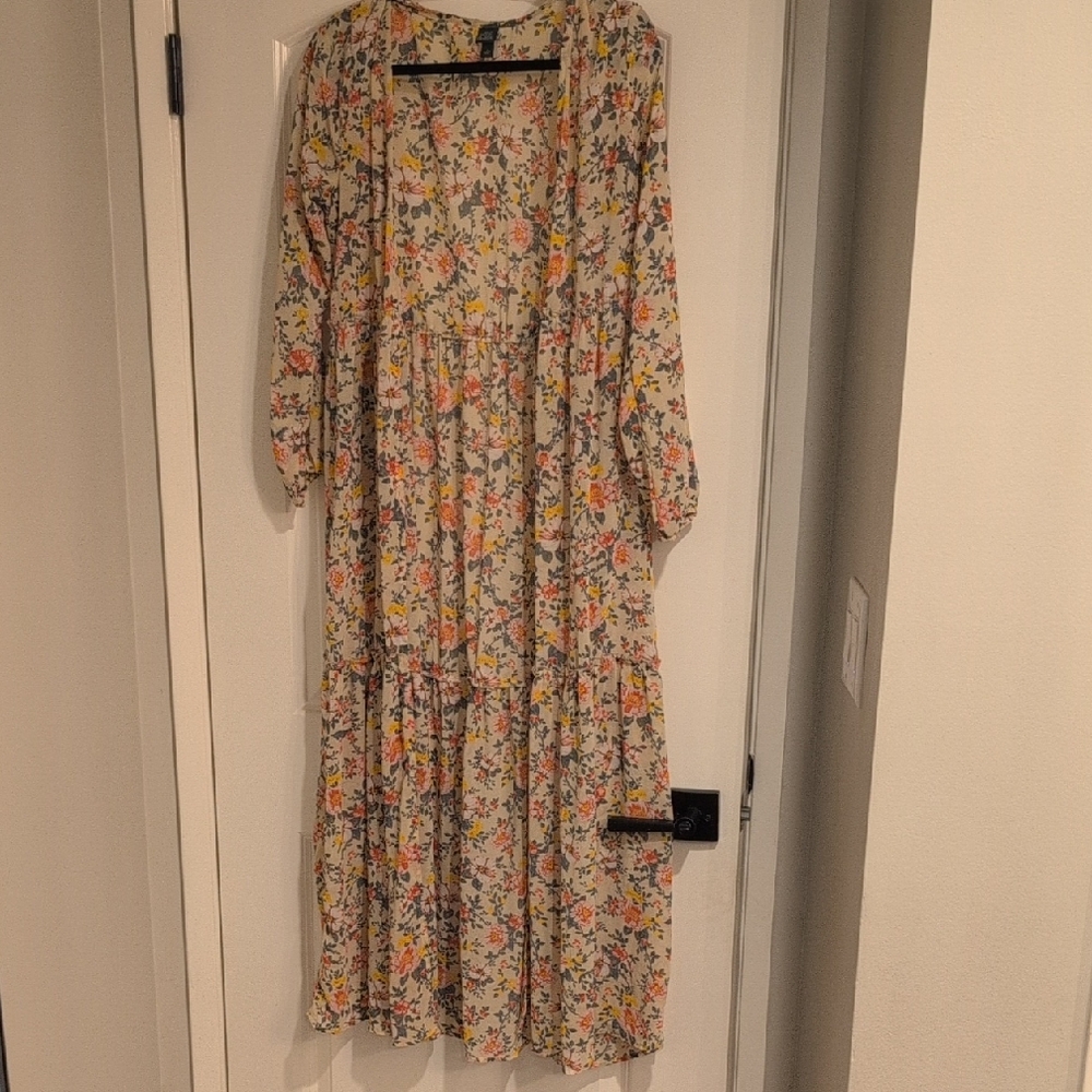 Wild Fable Multicolor Floral Long Sleeve Dress